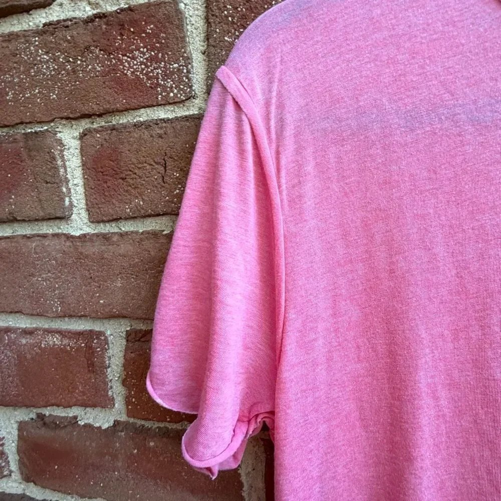 Free People X We The Free Vella Pocket Burnout Oversized Tee coral M NEW